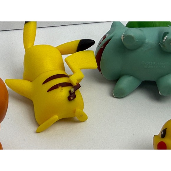 Pokemon Mini Figure Lot 8pc Pikachu Charmander Bulbasaur Squirtle WCT 2018 2019 - Picture 7 of 8
